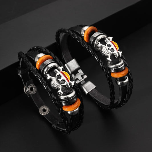 One Piece Skull Bracelet – Pirate King’s Charm