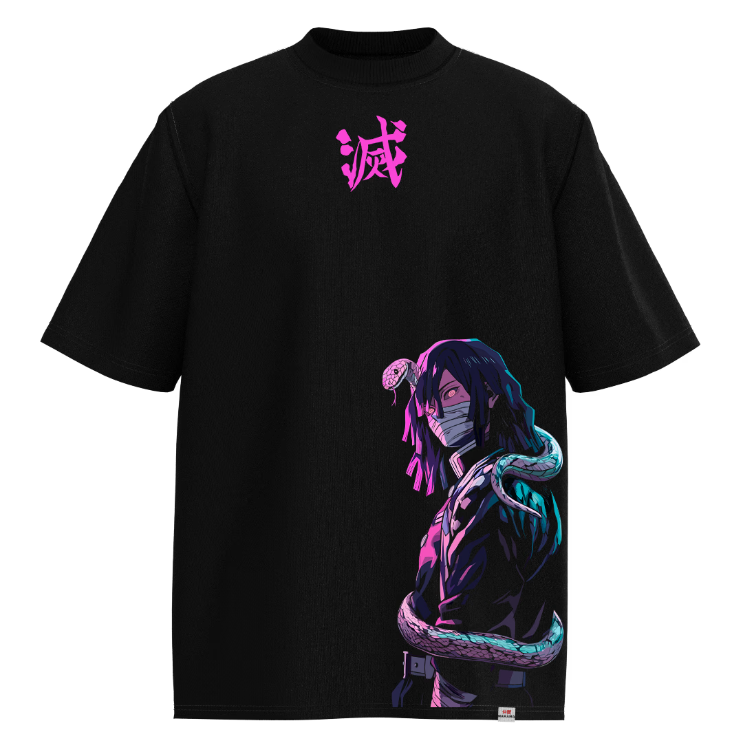 Obanai Iguro Neon Oversized Tshirt