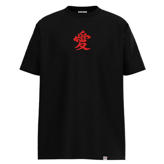 Gaara Kanji Embroidery Oversized T-shirt