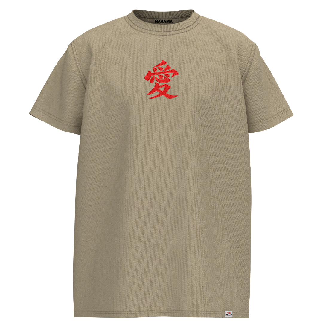 Gaara Kanji Embroidery Oversized T-shirt